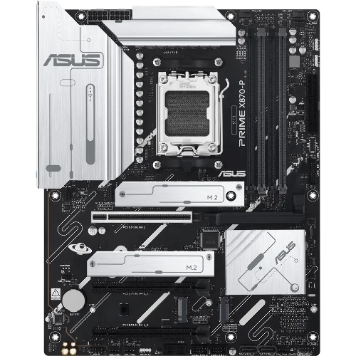 Материнская плата ASUS PRIME X870-P, AM5, AMD X870, 4xDDR5, 2xSATA, 4xM.2, 1xPCI-E 5.0 x16, 1xPCI-E 4.0 x16, 1xPCI-E x1, 1xHDMI, 2xUSB Type-C, 1x2.5Gb LAN, 4xUSB-A 3.2 Gen 1, 1xUSB 3.2 Gen 2, 3x3.5 мм, 7.1, ATX