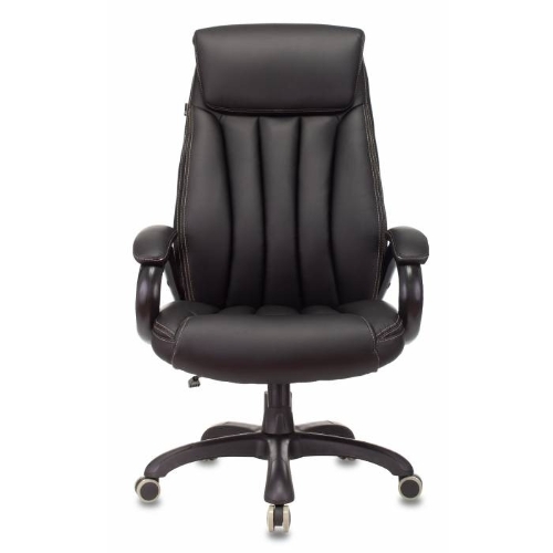 Кресло Бюрократ T-9922N Leather Venge Black черный, экокожа