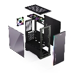 Компьютерный корпус ABR Robin I (1хUSB 3.0, 2хUSB 2.0, HD Audio, 3xRGb Fan, ATX, Micro-ATX)