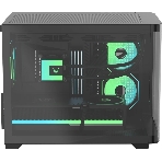 Компьютерный корпус AeroCool/Formula Crystal U2M Floe черный без БП mATX 1xUSB 3.0 1xUSB3.1 audio bott PSU