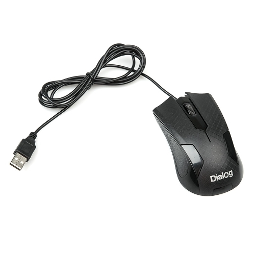 Мышь проводная Dialog Pointer MOP-08U черный, 800 dpi, USB, кнопки - 3