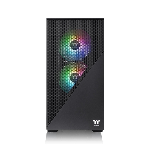 Компьютерный корпус Thermaltake Divider 170 TG ARGb/Black CA-1S4-00S1WN-00/Win/SPCC/Tempered Glass*1/120мм ARGb PWM Fan*2