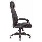 Кресло Бюрократ T-9922N Leather Venge Black черный, экокожа