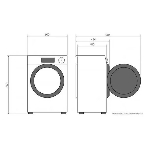 Стиральная машина Candy Smart Pro Inverter CSO4 276TWMB-07 белый, загрузка фронтальная 7 кг, 1200 об/мин., класс: А