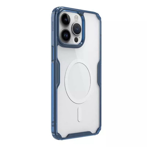 Чехол Nature TPU Pro Magnetic Case, синий, (AP IP15 Pro Max)