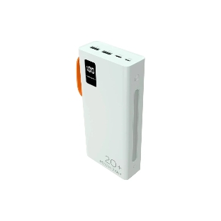 Портативный аккумулятор More choice (4620202550552) PB22-20 с кабелем 2USB 2.1A - 20000mAh белый
