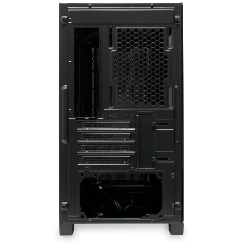 Компьютерный корпус без блока питания HSPD M340, Mesh Mid Tower, черный, TG, 0.5 SPCC, no fans, mATX, mITX, 165/350/200мм, 2x2.5