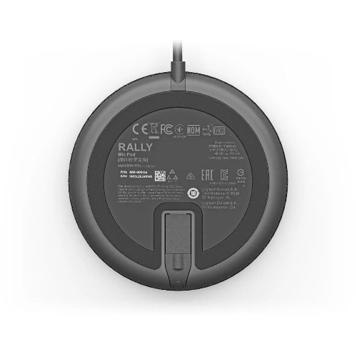 Микрофон Logitech Microphone for Rally Ultra-HD ConferenceCamMic Pod черный