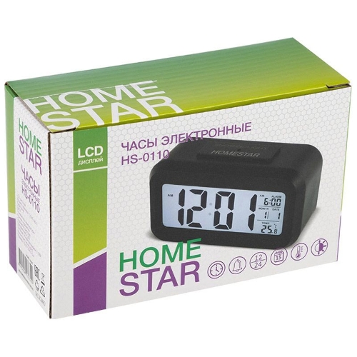 Часы электронные Homestar HS-0110 черный 104305