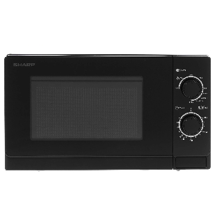 Микроволновая печь Sharp R-6000RK черный, 20 л, 800 Вт, переключатели - поворотный механизм