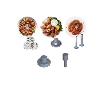 Мясорубка электрическая Kenwood MG 360 белый, 1400 Вт, 1.5 кг/мин, реверс, насадки - 5