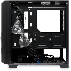Компьютерный корпус без блока питания HSPD M340, Mesh Mid Tower, черный, TG, 0.5 SPCC, no fans, mATX, mITX, 165/350/200мм, 2x2.5