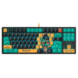 Клавиатура A4Tech Bloody AT87 Renegade проводная USB черный/зеленый