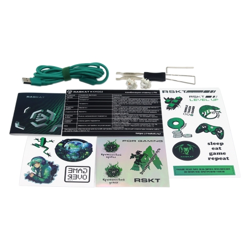 Клавиатура Raskat KM002 проводная, USB Type-A, серый