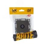 Розетка телевизионная оконечная IEK Brite РТВ11-0-БрШ (BR-A10-O-K37) СП шампань