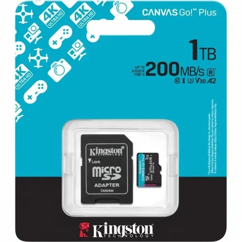 Флеш карта microSDXC 1Tb Kingston SDCG4/1Tb Canvas Go! Plus + adapter