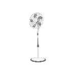 Вентилятор Electrolux EFF-1003D белый, напольный, 50 Вт, 3 скорости, 40 см