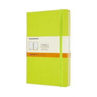 Блокнот Moleskine CLASSIC QP060C2 Large 130х210 мм, 240 страниц, линейка, твердая обложка, лайм