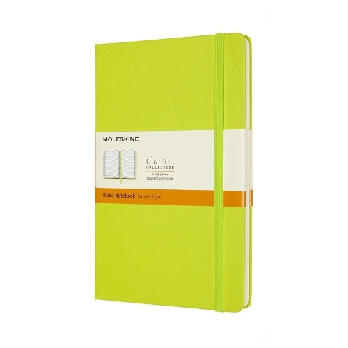 Блокнот Moleskine CLASSIC QP060C2 Large 130х210 мм, 240 страниц, линейка, твердая обложка, лайм