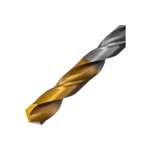 Сверло спиральное по металлу Denzel 9 x 125мм, Р6М5, Golden Tip