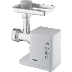 Мясорубка электрическая Haier HG-700 белый, 1900 Вт, 3.0 кг/мин, реверс, защита от перегрузки, металлический лоток, насадки - 5