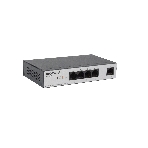 Коммутатор Unmanaged Switch 4x1000Base-T PoE, 1x1000Base-T, PoE Budget 60W, Long-range PoE up to 250m, metal case