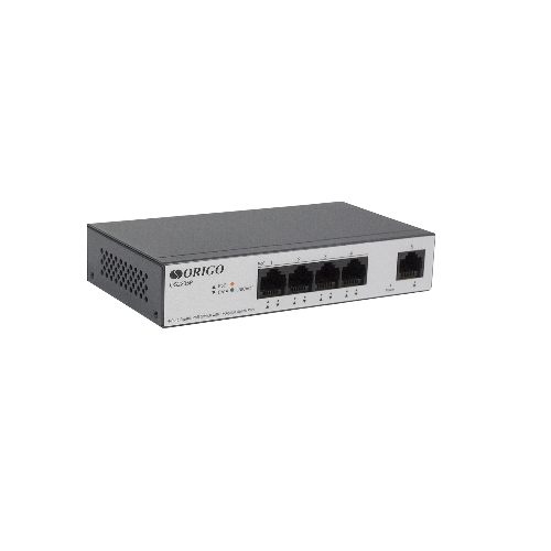 Коммутатор Unmanaged Switch 4x1000Base-T PoE, 1x1000Base-T, PoE Budget 60W, Long-range PoE up to 250m, metal case