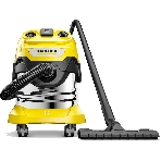 Строительный пылесос Karcher WD 4 P S V-20/5/22 желтый, 1000 Вт, уборка сухая/сбор воды/выдув, пылесборник мешок/контейнер, 20 л