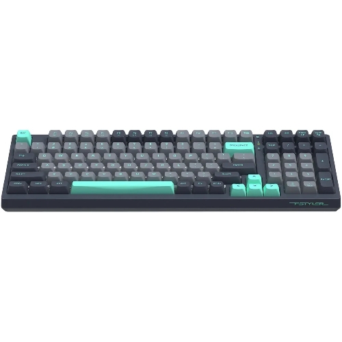 Клавиатура проводная A4Tech Fstyler FS300 механическая черный/серый USB for gamer LED (FS300 PANDA ROCK)