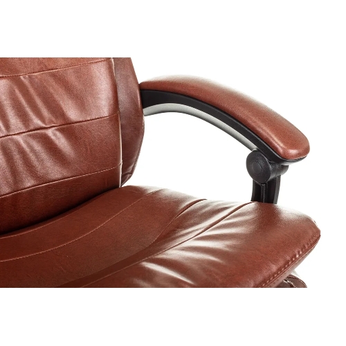 Кресло Бюрократ T-9950MSG-F/BROWN-PU коричневый, экокожа
