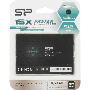 Накопитель SSD Silicon Power Ace A55, 512Gb, SATA III, 2.5