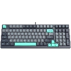 Клавиатура проводная A4Tech Fstyler FS300 механическая черный/серый USB for gamer LED (FS300 PANDA ROCK)