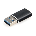 Переходник USB3.1 Cablexpert A-USB3.1-AMCF, AM/Type-C(F), 5 Гбит/с, QC3.0, метал.корпус, Pro, черный, пакет