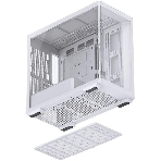 Корпус без блока питания JONSBO D300, Mini-Tower, TG, no fan, 2xUSB-A 3.2 + 1xUSB-C 3.2, mATX, mITX White