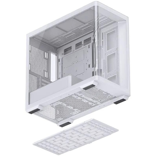 Корпус без блока питания JONSBO D300, Mini-Tower, TG, no fan, 2xUSB-A 3.2 + 1xUSB-C 3.2, mATX, mITX White