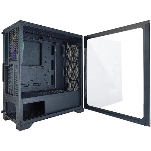 Компьютерный корпус Azza Hive черный без БП ATX 8x120мм 5x140мм 2xUSB 2.0 1xUSB 3.0 audio bott PSU