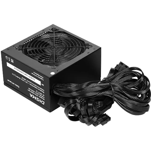 Блок питания Digma DPSU-400W-WH, 400 Вт, 80 PLUS белый, 120 мм, черный