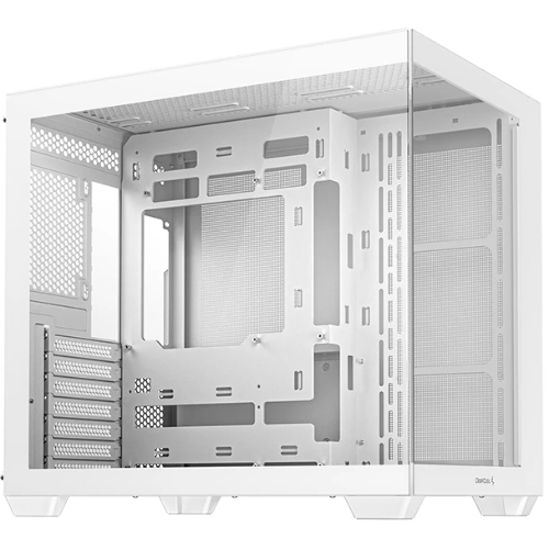 Компьютерный корпус Deepcool CG530 WH белый без БП ATX 2x120мм 2x140мм 2xUSB2.0 1xUSB3.0 audio bott PSU