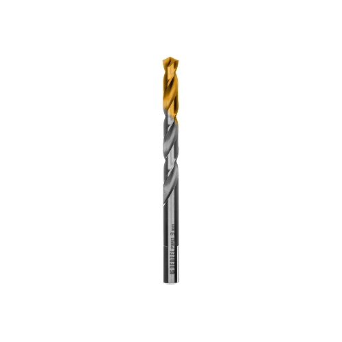 Сверло спиральное по металлу Denzel 9 x 125мм, Р6М5, Golden Tip