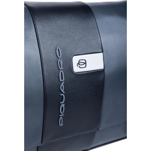 Сумка-мессенджер Piquadro Urban CA6802UB00/GRN с отделением для ноутбука 14" серая/черная натур.кожа
