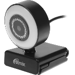 Веб-камера Ritmix RVC-250 2592x1944, 30 кадр/с, USB Type-A, микрофон, автоматическая фокусировка, универсальное крепление