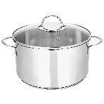 Кастрюля из нержавеющей стали APPETITE SH05273 pretty 2,7 л, стеклянная крышка с ободком и пароотводом, диаметр 18 см.