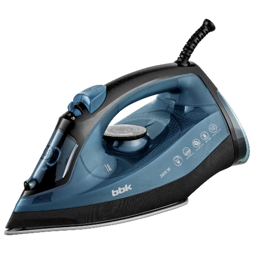 Утюг BBK ISE-2601 темно-синий, 2600 Вт, 60 г/мин, 180 г/мин, 320 мл