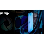 Оперативная память Kingston Fury Beast, DDR4, 16GB (2x8GB), 3600MHz, CL17, DIMM, с радиаторами, RGB, черный