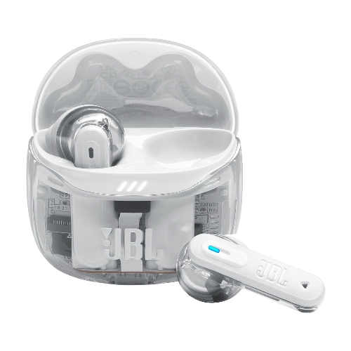Наушники TWS JBL Tune Flex 2 призрачно-белый, вкладыши/внутриканальные (трансформер), Bluetooth, адаптивное шумоподавление