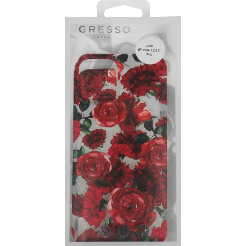 Чехол (клип-кейс) Gresso Air для Apple iPhone 12/12 Pro прозрачный/рисунок gr17aaae9067