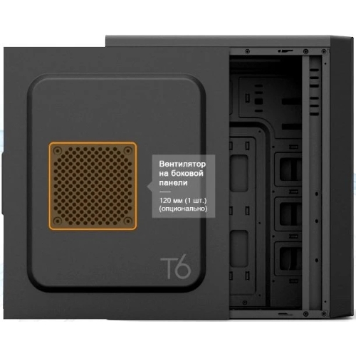 Компьютерный корпус Zalman ZM-T6 черный без БП ATX 1xUSB 2.0 1xUSB 3.0 audio bott PSU