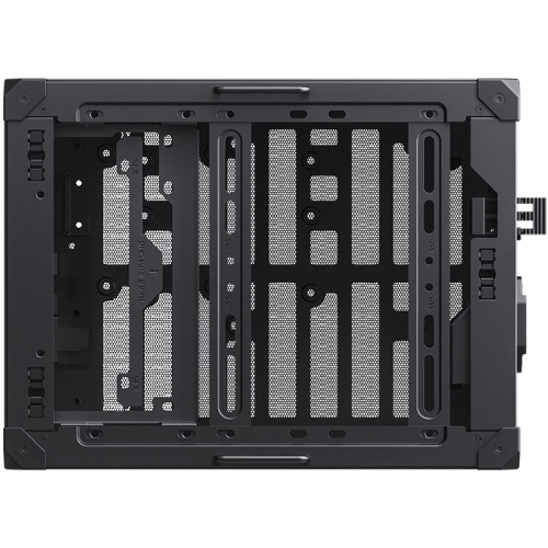 Компьютерный корпус JONSBO C6-ITX Black ITX без БП, боковая панель из закаленного стекла, mini-ITX, черный