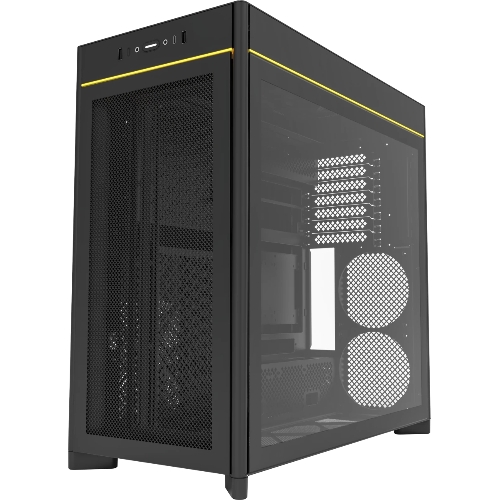 Компьютерный корпус Montech HS01 черный без БП ATX 2xUSB 3.0 1xUSB3.1 audio bott PSU
