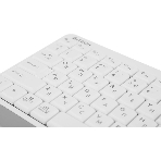 Клавиатура беспроводная A4Tech Fstyler FBK11 USB, Bluetooth/Радиоканал, белый/серый